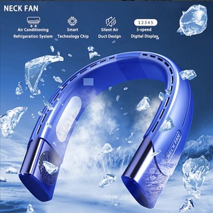 Nuevo Ventilador de Cuello Plegable 2024 con Pantalla LED Digital, 4000mAh, Recargable, Cinco Velocidades, Refrigeración Portátil y Usable para Exteriores - Product Image 4