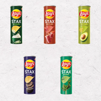 90g al por mayor Layss enlatados serie Stax patatas fritas nuevo sabor trufa negra aguacate chips exóticos