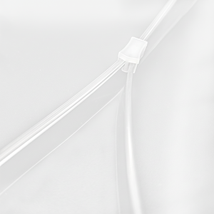 Cremallera transparente de PVC directa de fábrica, venta al por mayor, cremallera de nailon con voltaje, bolsa de cosméticos, cremallera de plástico sellada - Product Image 1