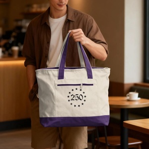 Borsa per il Giorno dell'Indipendenza, Patriottica 1776-2026, Grande Borsa Regalo per il 4 Luglio, Borsa in Tela con Cerniera per il 250° <span class=keywords><strong>Anniversario</strong></span> degli USA - Product Image 4