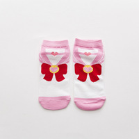 Printemps et été nouveaux produits lune dessin animé chat bateau chaussettes coton doux créatif étudiants femmes cheville Calcetines chaussettes