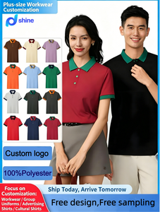 Chemises polo personnalisées avec logo, vêtements de travail pour l'hôtellerie, la restauration, les supermarchés, les magasins de fruits, uniformes pour le personnel avec impression de logo - Product Image 1