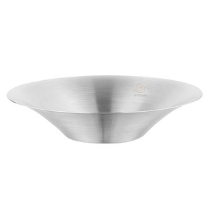 Ciotola di <span class=keywords><strong>Pasta</strong></span> coreana all'ingrosso in acciaio inossidabile cappello ciotola di bambù piatti occidentali piatto insalatiera - Product Image 3