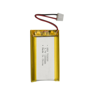 753050 3,7 v 1200mah li-ion Polymer battery with ISO9001 - Product Image 3
