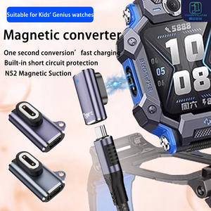Jam tangan pintar anak desain baru menghubungkan <span class=keywords><strong>2</strong></span> Pin Port magnetik untuk adaptor tipe C perempuan konektor pengisi daya cepat untuk Imoo jam tangan anak - Product Image 2