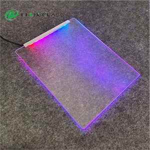 Tapis de souris de jeu en verre photovoltaïque RVB personnalisé, tapis de souris en verre RVB à couleurs réglables pour le jeu e-sport - Product Image 5
