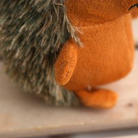 Porte-clés hérisson réaliste en peluche douce et moelleuse, figurine mini mignonne en peluche, jouets en peluche, porte-clés hérisson