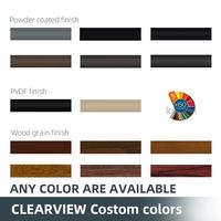 Fenêtres à persiennes modernes en bois sur mesure Clearview avec double vitrage trempé pour usage extérieur