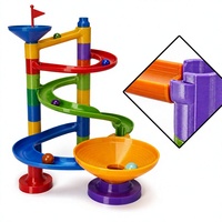 Juego de Pistas de Canicas Impresas en 3D con Tecnología FDM, Rampas en Espiral, Embudo, Juguete Educativo STEM para Niños, Personalizado OEM