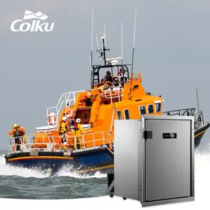 Colku 50L двойной зоны 12 В автомобильный холодильник 304 из нержавеющей стали Портативный морозильник для каравана морской лодки