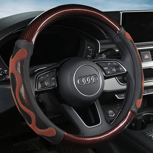 Funda Universal antideslizante para <span class=keywords><strong>volante</strong></span> de coche, cubierta de 38CM con textura fácil de limpiar, duradera, en forma de O y <span class=keywords><strong>D</strong></span> - Product Image 4