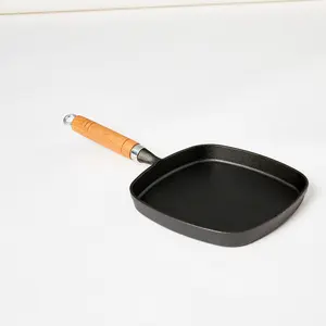Cast iron enamelled pan for frying pan steak grill fryers flapjack fryers eggs