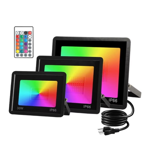 <span class=keywords><strong>RGB</strong></span> <span class=keywords><strong>LED</strong></span> <span class=keywords><strong>Flood</strong></span> Lights thay đổi màu sắc đèn pha giáng sinh trang trí IP66 không thấm nước chiếu sáng cho Halloween sân vườn bên sân khấu - Product Image 1