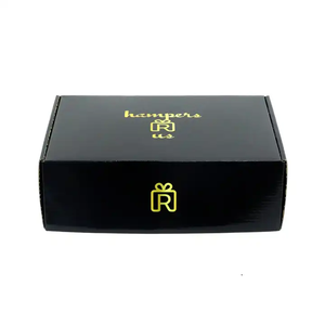 Caja de Envío Negra Grande de Cartón Corrugado para Envíos Postales, Impresa en Negro Mate - Product Image 6
