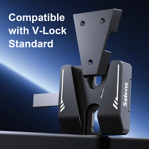 Selens SEO8-40 Mini V-Mount Plate Quick Release Pocket V-Lock Camera <span class=keywords><strong>Cage</strong></span> Plate avec 1/4 "-20 trous filetés pour <span class=keywords><strong>film</strong></span> vidéo - Product Image 6