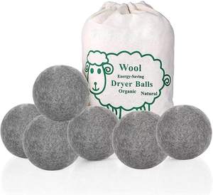 Factory Direct Sale Mofelt White Wool Felt Laundry Ball Dryer <b>Helper</b> 60G/40G for Home Daily Use - Product Image 5