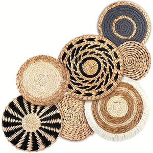 Wholesale High Quality Handmade Woven Bohemia Rattan Wicker <strong>Wall</strong> <strong>Hangings</strong> Tapestry <strong>Wall</strong> Art Home Decor <strong>for</strong> <strong>Living</strong> <strong>Room</strong> - Product Image 6