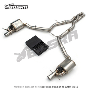 Échappement Catback d'usine avec tuyau en Z pour Mercedes-Benz E63/E63S AMG W212 2008-2013, tuyau d'échappement à soupape électronique SUS304 - Product Image 3