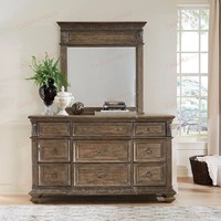 Ensemble de meubles de chambre à coucher rustiques sur mesure, style traditionnel américain classique, en bois massif