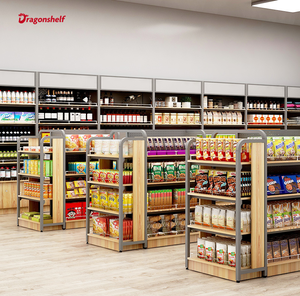 Étagères de supermarché réglables <span class=keywords><strong>double</strong></span> face, gondoles de supermarché, étagères murales, étagères pour magasin de détail - Product Image 5