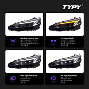 ไฟหน้ารถยนต์ TYPY สำหรับ Lexus ES ไฟหน้า LED ปี 2018-2025 รุ่น ES250 ES300H ES350 ไฟสูง แบบเสียบใช้งานได้ทันที อุปกรณ์เสริมรถยนต์ - Product Image 4