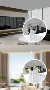 Película de techo elástica, pista de cortina de PVC, perfil de aluminio, tela de tensión elástica, techo con difusor, blanco y negro - Product Image 6