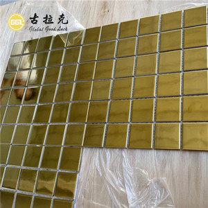 Prix bon marché 2 pouces carrelage <span class=keywords><strong>de</strong></span> mosaïque en porcelaine or carrelage <span class=keywords><strong>de</strong></span> mosaïque en céramique hôtel chauve-souris carrelage mural - Product Image 4