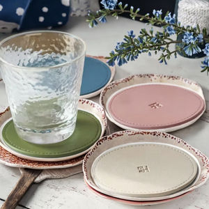 New Trending Luxury Round Shape PU Leather <b>Coaster</b> Hot <b>Cool</b> Drinks Insulated Placemats for Tea Coffee Cups Home Kitchen Decor - Product Image 3