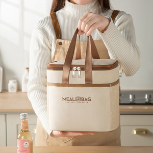 Bolsa Térmica Plástica Impermeável Reforçada para Almoço para Estudantes e Uso em Escritório - Product Image 4