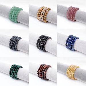 Bracciale in Materiale Misto di Alta Qualità con Avventurina e Ametista Naturale da 8mm, Tendenza Moda Spirituale per Decorazione - Product Image 5