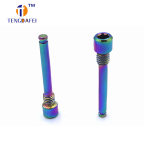 Vis à tête hexagonale en alliage de titane Tengdafei M4, accessoire pour étrier de frein de vélo, revêtement d'oxydation noire - Product Image 3