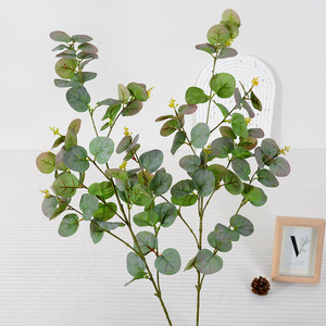 Feuilles d'eucalyptus artificielles Flower Delight, 90 cm, verdure en plastique, décoration d'intérieur, ornement de mariage - Product Image 3