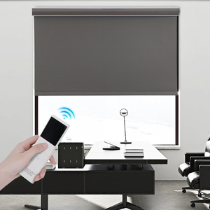 Duya điện rèm cuốn biểu tượng tùy chỉnh dự án văn phòng graffiti lift-loại thông minh dù để che nắng rèm cửa dọc tùy chỉnh logo - Product Image 3