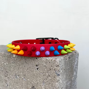 <span class=keywords><strong>Collar</strong></span> para mascotas con remaches y tachuelas personalizados, <span class=keywords><strong>collar</strong></span> para mascotas con correas impermeables, conjunto de <span class=keywords><strong>collar</strong></span> de perro de PVC de silicona con abalorio de Metal para perro Pit Bull - Product Image 3