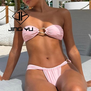 Ventes chaudes 2025, accessoires en métal hawaïens, bandeau, micro bikini, fabricant, maillots de bain en nylon recyclé personnalisés - Product Image 4