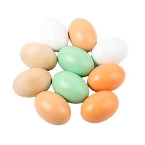 ไข่ไม้ของเล่นเด็กภาพวาดของเล่นเด็กสุดฮอตภาพวาดรูปอีสเตอร์ไข่ชุดเล่นเกมสมมติสำหรับเด็ก - Product Image 6