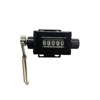Contador Mecánico LYC180 con Carcasa Metálica, Reiniciable, en Sentido Horario/Antihorario, con Pantalla OLED para Panel Eléctrico