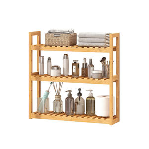 3 Tiers Adjustable Bamboo Shelves Over Toilet Hot Sale Storage Rack Organizer Bathroom Storage Shelves