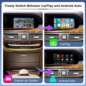 Không dây Carplay <span class=keywords><strong>Adapter</strong></span> cho Mercedes Benz S-Class/CL w221 2006-2012 hỗ trợ mirrorlink Navigation Front View đảo ngược máy ảnh - Product Image 2