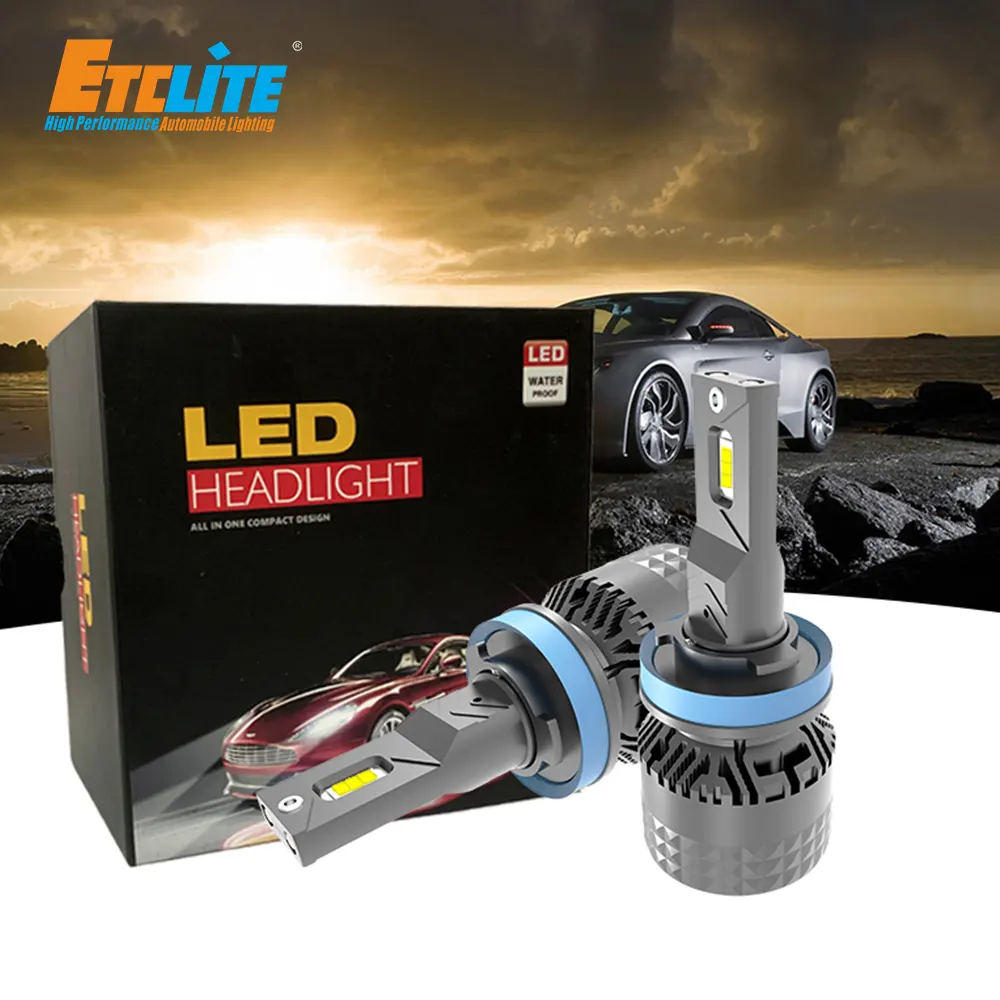Etclite Dp12000ルーメン12VLed自動電球H16ヘッドライト電球Ledヘッドランプ自動車H11Ledカーライト