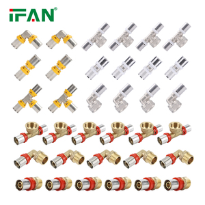 Фитинги для подачи газа в айфане PEX Al PEX PN25 белые желтые красные латунные фитинги racord Multicouche латунные пресс-фитинги - Product Image 1