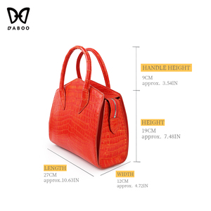 Gran Capacidad Bolso Cuero Caimán Real Lujo Dama Doble Asa Banquete Noche Fábrica Mayorista - Product Image 4