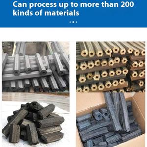 Machine extrudeuse de charbon de bois en barres, directe usine, pour la fabrication de briquettes de poudre de carbone pour combustible de chauffage et barbecue - Product Image 5