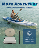 ITAOSTAR Adventure 12'x35"x6" Planche de paddle gonflable personnalisée pour la pêche et le surf, vente en gros