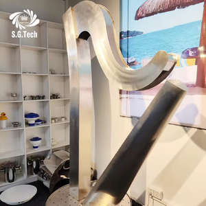 Cortina de Agua Decorativa para Jardín 2026, Diseño Moderno en Acero Inoxidable, Fácil Instalación, 110-230V, para Uso en Exteriores - Product Image 5