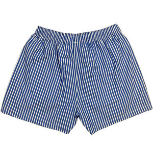 Grosir celana dalam kotak katun bergaris kasual celana Boxer katun sejuk 100% kustom pinggang elastis bermotif ukuran besar - Product Image 2