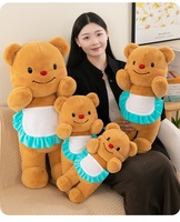 Boneka Beruang Mentega 30-50cm Multi Ukuran Super Lembut Isi Kapas PP Mainan Penghibur Unisex Hadiah Ulang Tahun Hari Valentine Liburan