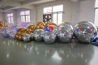 Ballons sphériques miroir flottants décoratifs géants éblouissants, réfléchissants, suspendus, disco, brillants, gonflables, colorés, irisés