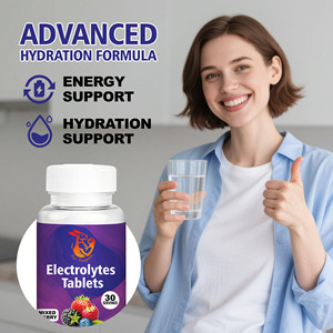 Tabletas de Electrolitos para Adultos ODM OEM, Calcio, Reduce el Estrés por Calor, Aumenta la Resistencia, Evita el Mal de Estómago, Apoyo Energético, Hidratación Natural - Product Image 2