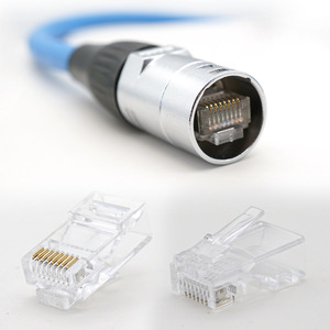 XXD Factory OEM Ethercon Connector Network Cable Cat5e Cat6 Waterproof LED Ues Rj45 Ethercon Patch Cable